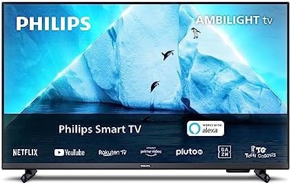 image Philips Ambilight PFS6908 80 cm (32 Pulgadas) Smart LED TV | 60Hz | Pixel Plus HD y HDR10 | SAPHI | Dolby Atmos | Altavoces 12W | Compatible con Asistente Google y Alexa