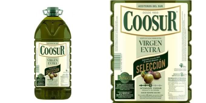Aceite de oliva virgen extra Coosur garrafa de 5 l