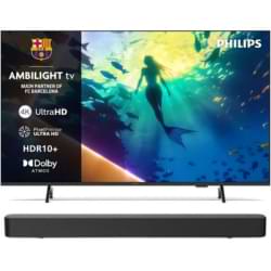 Philips Ambilight TV 65PUS8010 4K UHD LED 65 pulgadas Dolby Atmos Titan OS + TAB4000 Barra de Sonido