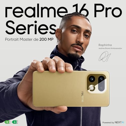 realme 16 Pro 5G Smartphone, 8GB+256GB, Pantalla AMOLED 144Hz 6,78", Batería 6500mAh, Cámara 200MP OIS, IP69K, Carga Rápida 45W, Dual SIM, Next AI, Oro Amazon.es: Electrónica - Imagen 2