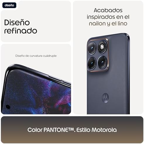 Motorola Edge 70 Fusion Pantone Silhouette 8GB 256GB, Pantalla Super HD AMOLED de 6,78", cámara Sony Lytia 710 de 50 MP, batería de 5200 mAh Amazon.es: Electrónica - Imagen 8