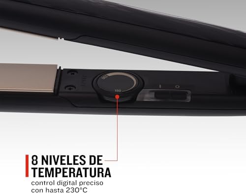 Remington Plancha de Pelo Ceramic Slim - Placas Flotantes Extralargas, Cerámica Anti-estática, Turmalina, Capa Protectora Teflón, Protección y Brillo, Temperatura 230°C, Calentamiento 15s - S3500 Amazon.es: Belleza - Imagen 3