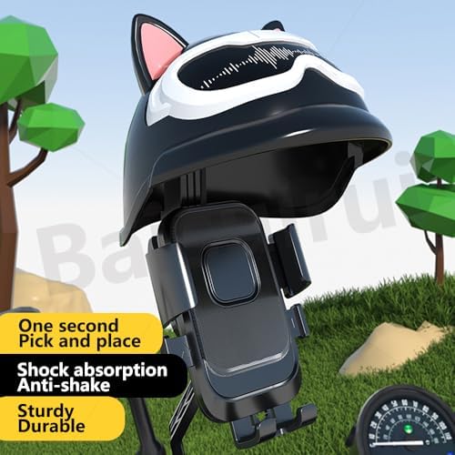 Baisirui Soporte universal para teléfono móvil para bicicleta, resistente a los golpes, a la lluvia y al sol, rotación de 360 grados, adecuado para bicicletas eléctricas, bicicletas de montaña Amazon.es: Electrónica - Imagen 4