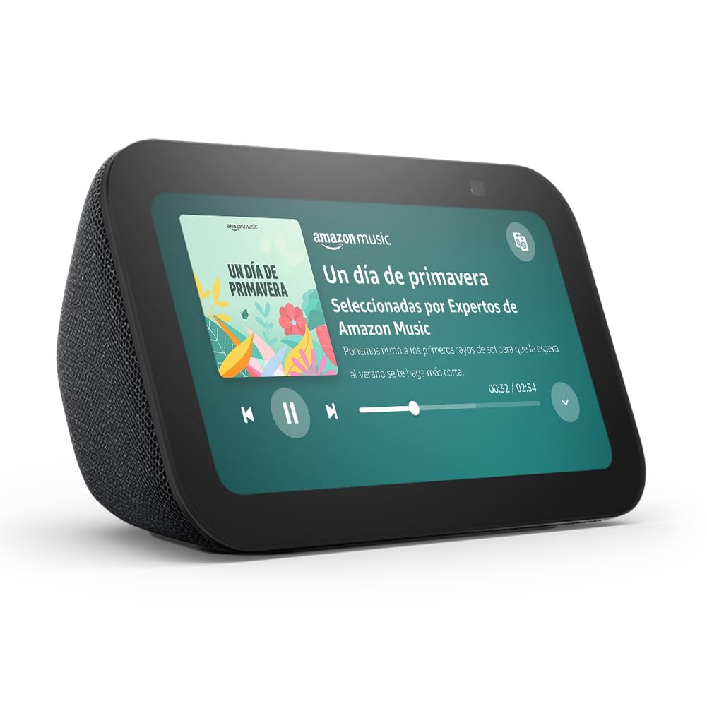 Chollo Echo Show 5 (Última generación) | Pantalla táctil inteligente diseñada para controlar tus dispositivos de Hogar digital y más | Antracita, con Acceso Anticipado a Alexa+
