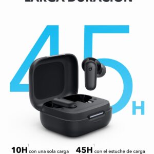 Chollo Soundcore P30i Auriculares Inalámbricos Bluetooth con Cancelación de Ruido de Anker, Cancelación de Ruido Potente e Inteligente, Graves Potentes, 45 Horas, Estuche 2 en 1 y...