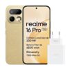 realme 16 Pro 5G Smartphone, 8GB+256GB, 144Hz 6.78" AMOLED Display, 6500mAh Battery, 200MP OIS Camera, IP69K, Quick Charge 45W, Dual SIM, Next AI, Gold