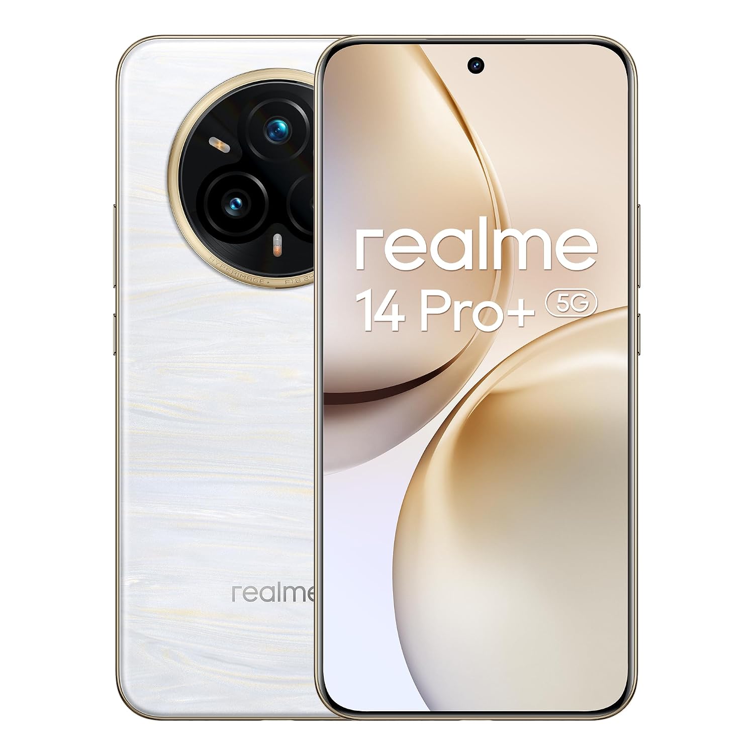 realme 16 Pro 5G Smartphone, 8GB+256GB, 144Hz 6.78" AMOLED Display, 6500mAh Battery, 200MP OIS Camera, IP69K, Quick Charge 45W, Dual SIM, Next AI, Gold