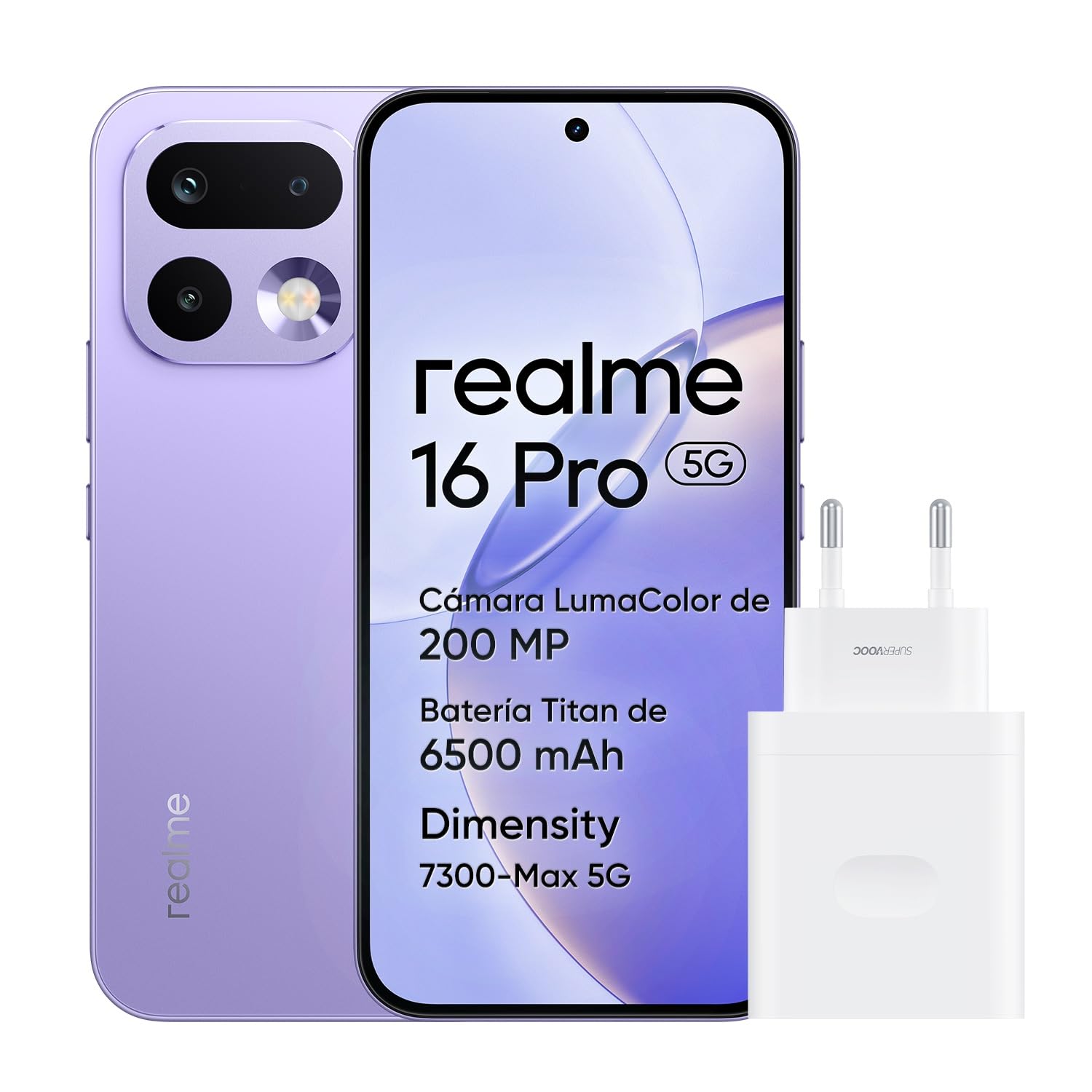 realme 16 Pro 5G Smartphone, 8GB+256GB, 144Hz 6.78" AMOLED Display, 6500mAh Battery, 200MP OIS Camera, IP69K, Quick Charge 45W, Dual SIM, Next AI, Gold
