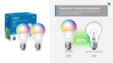 ¡Oferta en Bombillas LED Tapo L530E! Pack 2, Wi-Fi, Multicolor, Regulado, Alexa & Google, -41%