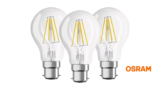 ¡Oferta Flash! Pack de 3 Bombillas LED Osram B22d por Solo 4,42€ en Amazon